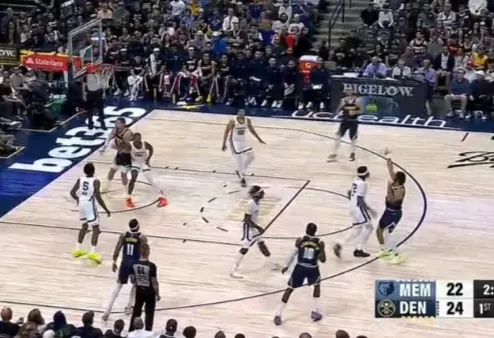 开云体育官网-默里弧顶三分一箭穿心再中，个人首节已砍下11分